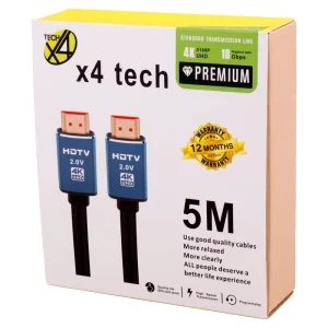 کابل HDMI v2.0 4k ایکس فورتک X4Tech طول 5 متر