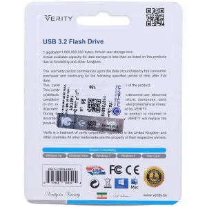 فلش 128 گیگ وریتی Verity O513 OTG Type-C USB3.2