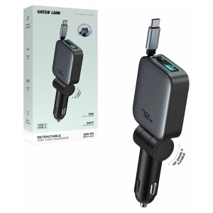 شارژر فندکی 45 وات گرین لاین GL-CC27 GNRT72WCHR