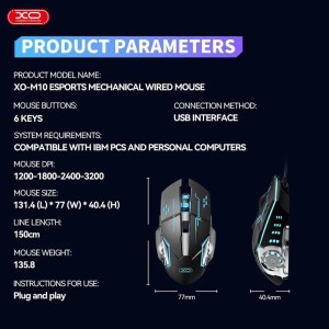 موس گیمینگ ایکس او XO-M10 - تصویر 9