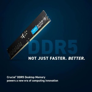 رم کامپیوتر کروشیال U-DIMM DDR5 8GB Single 4800MHz CL40