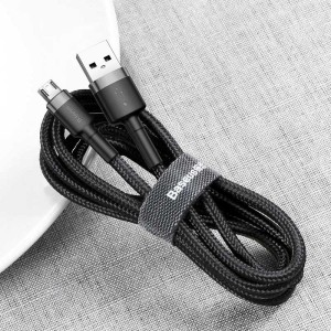کابل میکرو یو اس بی 2.4 آمپر باسئوس Cafule CAMKLF-B طول 1 متر