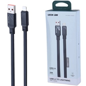 کابل لایتنینگ فست شارژ 18 وات گرین لاین GNTPE1MA2LBK طول 1 متر