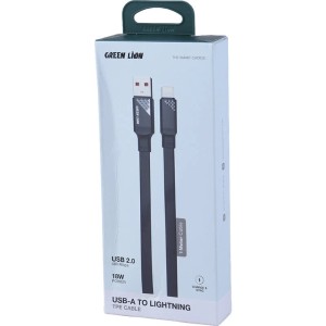 کابل لایتنینگ فست شارژ 18 وات گرین لاین GNTPE1MA2LBK طول 1 متر