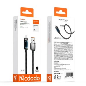 کابل لایتنینگ فست شارژ 3 آمپر مک دودو CA-036 طول 1.2 متر