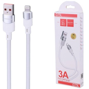 کابل لایتنینگ فست شارژ 3 آمپر دنمن D75L طول 1 متر