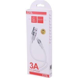 کابل لایتنینگ فست شارژ 3 آمپر دنمن D75L طول 1 متر