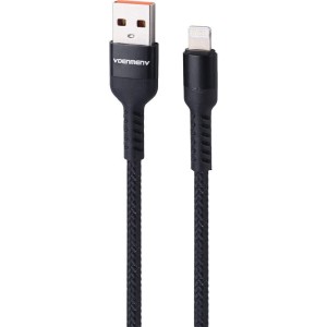 کابل لایتنینگ فست شارژ 3.6 آمپر دنمن D39L طول 1 متر