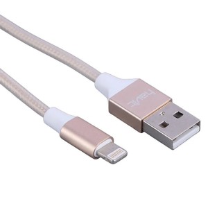 کابل لایتنینگ فست شارژ 2.1 آمپر هویت HV-CB721X طول 1 متر