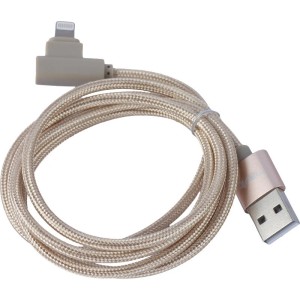 کابل لایتنینگ 2 آمپر هویت HV-CB8503 یکسر L طول 1 متر