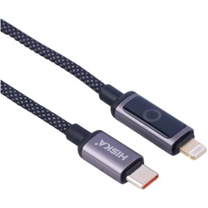 کابل تایپ سی به لایتنینگ فست شارژ 30 وات هیسکا LX-21CL طول 1 متر
