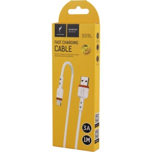 کابل لایتنینگ فست شارژ 3 آمپر اسکای دلفین S09L طول 1 متر