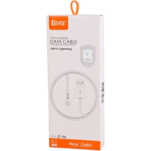 کابل لایتنینگ فست شارژ 3 آمپر بیوا C-11L طول 1.5 متر
