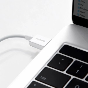 کابل کوتاه لایتنینگ فست شارژ 2.4 آمپر باسئوس Calys-02 طول 25 سانتی متر