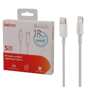 کابل تایپ سی به لایتنینگ فست شارژ 2.4 آمپر هترون HC365I طول 1 متر