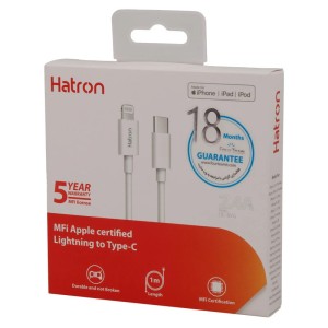 کابل تایپ سی به لایتنینگ فست شارژ 2.4 آمپر هترون HC365I طول 1 متر