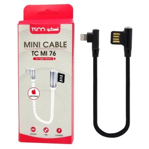 کابل کوتاه آیفونی TSCO TC MI76 20cm دو سر L