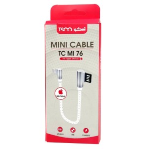 کابل کوتاه آیفونی TSCO TC MI76 20cm دو سر L