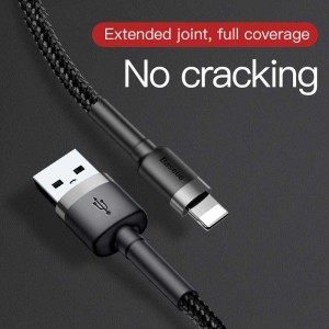 کابل لایتنینگ 2.4 آمپر باسئوس Cafule CALKLF-B طول 1 متر