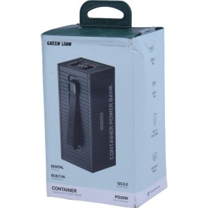 پاور بانک فست شارژ گرین لاین Container GL-PX60 GNCOTPXPB10 QC3.0 PD 22.5W ظرفیت 10000 میلی‌ آمپر ساعت