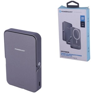 پاور بانک بی سیم فست شارژ پاورولوژی PPBCHA36 PD 20W ظرفیت 10000 میلی‌ آمپر ساعت