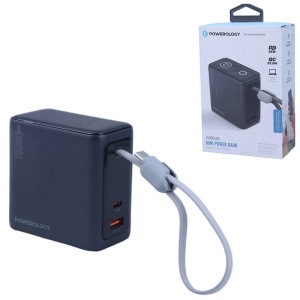 پاور بانک فست شارژ پاورولوژی PPBCHA60 PD QC 45W ظرفیت 15000 میلی آمپر ساعت