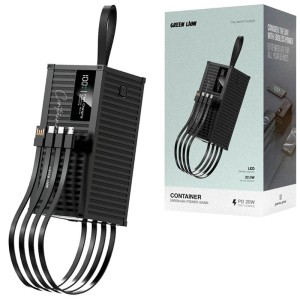 پاور بانک فست شارژ گرین لاین Container GL-PB82 GNCONPB50K QC3.0 PD 22.5W ظرفیت 50000 میلی‌ آمپر ساعت