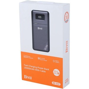 پاور بانک فست شارژ بیوا BP-047 PD 22.5W ظرفیت 20000 میلی آمپر ساعت