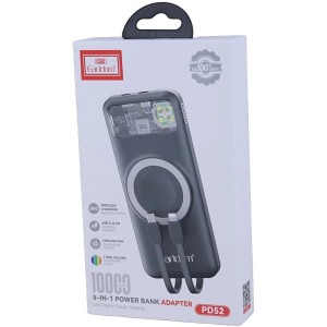 پاور بانک بی سیم فست شارژ ارلدام ET-PD52 PD 20W ظرفیت 10000 میلی آمپر ساعت