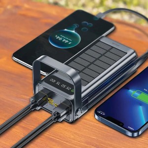 پاور بانک خورشیدی فست شارژ گرین لاین Solar X GLPX49 QC3.0 PD 22.5W ظرفیت 30000 میلی آمپر ساعت