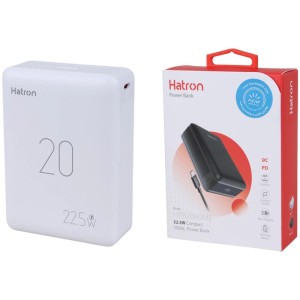 پاور بانک فست شارژ هترون HPB2060ME PD QC 22.5W ظرفیت 20000 میلی آمپر ساعت