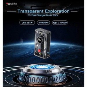 پاور بانک فست شارژ یسیدو YP35 QC3.0 PD 22.5W ظرفیت 10000 میلی آمپر ساعت