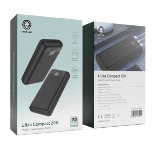 پاور بانک فست شارژ 20000 گرین لاین Green Lion Ultra Compact PD 20W پک ضعیف