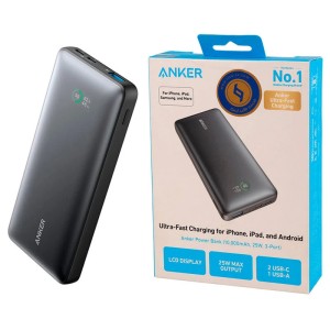 پاور بانک فست شارژ انکر Anker 533 A1249 QC PD 25W ظرفیت 10000 میلی آمپر ساعت