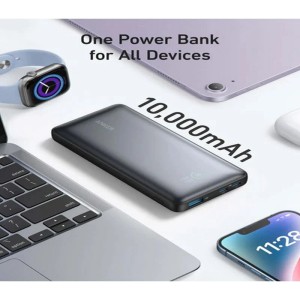 پاور بانک فست شارژ انکر Anker 533 A1249 QC PD 25W ظرفیت 10000 میلی آمپر ساعت