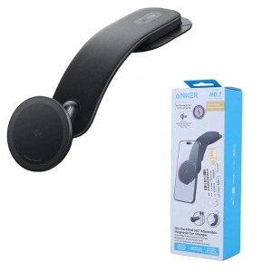 هولدر و شارژر وایرلس 15 وات انکر Nano B2216H11 + شارژر فندکی