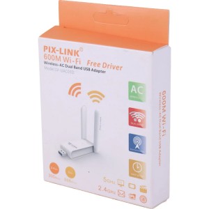 کارت شبکه بی سیم آنتن دار پیکس لینک LV-UAC03D 600Mbps