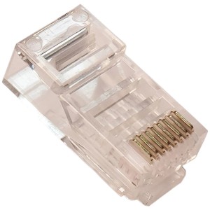 سوکت شبکه K-net K-N105 RJ45 Cat6 UTP بسته 100 عددی