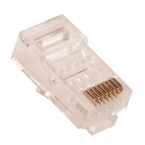سوکت شبکه K-net K-N105 RJ45 Cat6 UTP بسته 100 عددی