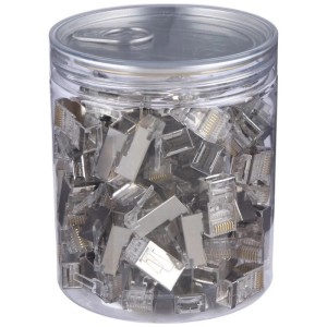 سوکت شبکه D-Net RJ45 EZ Cat6 SFTP بسته 100 عددی