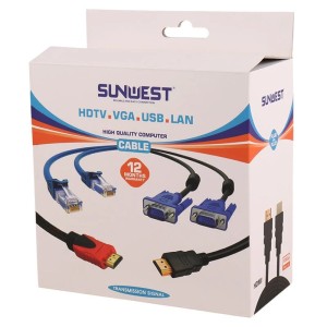 کابل شبکه Cat6 سان وست طول 20 متر
