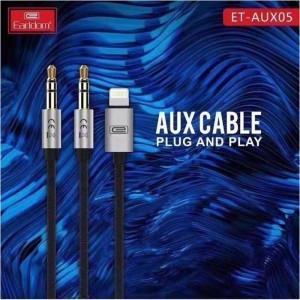 کابل تبدیل AUX به AUX/Lightning ارلدام ET-AUX05 طول 1.2 متر