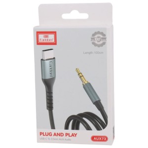 کابل تبدیل Type-C به AUX ارلدام ET-AUX73 طول 1 متر