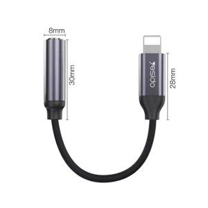 تبدیل Lightning به جک 3.5 میلی متری یسیدو YAU21