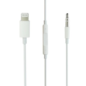 کابل تبدیل Lightning به AUX ریموت دار MH021 طول 1 متر