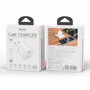 شارژر دیواری 45 وات یسیدو YC116 GaN PD 3A + کابل تبدیل تایپ سی - تصویر 11