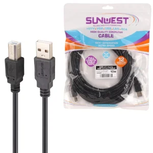 کابل پرینتر سان وست Sunwest طول 10 متر - تصویر 2