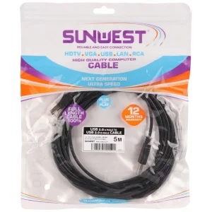 کابل پرینتر سان وست Sunwest طول 5 متر - تصویر 5