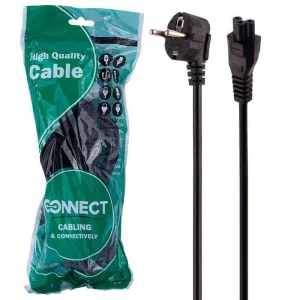 کابل برق لپ تاپ Connect 1.5m بسته 20 عددی
