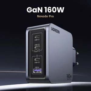 شارژر دیواری 160 وات یوگرین X763-25877 GaN QC5.0 PD3.1 + کابل تبدیل تایپ سی - تصویر 9